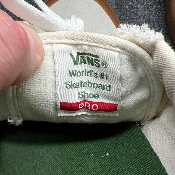 Vans Old Skool Pro Shoes Men's Size 9.5 Creaem Suede Low Lace Up Skate Sneakers - Picture 12 of 13